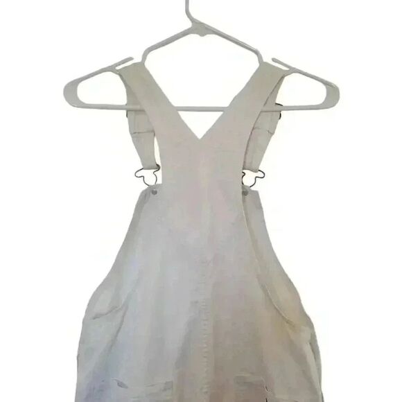 Dickie's Women's White Cotton Relaxed Fit Overalls - Picture 13 of 14